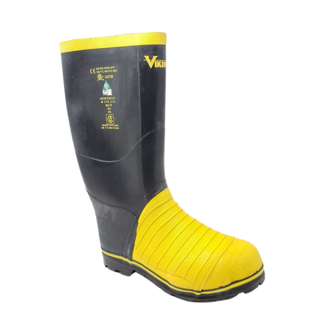 VW49T Viking Miner49ER Tall Rubber Boot with Met Guard - Mens 10 from GME Supply